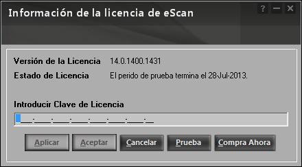 Enter license key