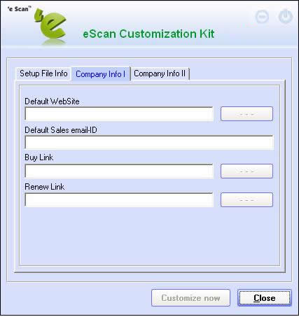 eScan Partner Customization