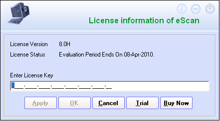 eScan register