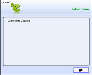 eScan Registration